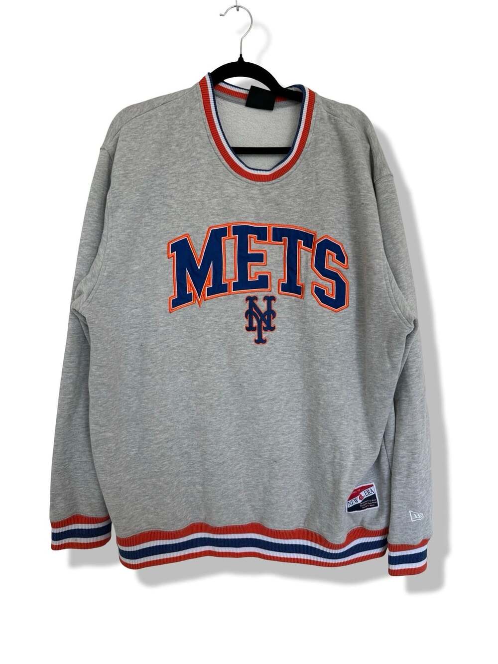 New Era New York Mets Heather Gray Pullover Sweatshirt XXL